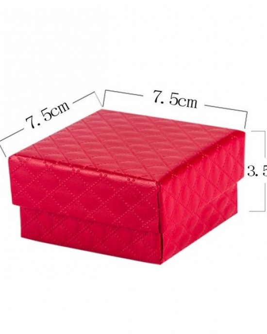 Elegant Jewelry Box for Rings Earrings Necklaces | Square Gift Packaging Case