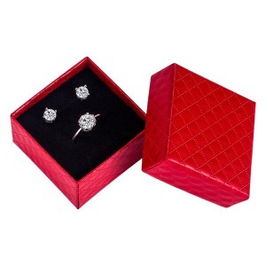 Elegant Jewelry Box for Rings Earrings Necklaces | Square Gift Packaging Case