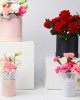Gift Box with Lids for Present Cardboard Flower Gift Boxes Cylindrical Packaging Floral