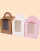 Packaging Box with Open Window and Handle for Dessert Baking Portable Gift box