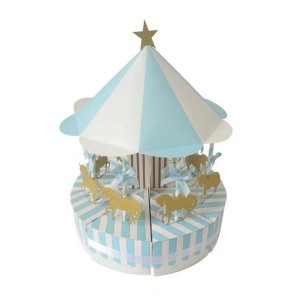 Carousels Gift Box Cake Baby Shower Candy Box Paper Wedding Birthday Party Decor