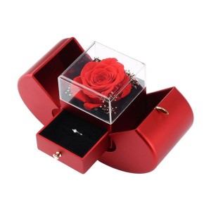 AppleShaped Jewelry Gift Box Double-Open Jewelry Storage Box Birthday Gift