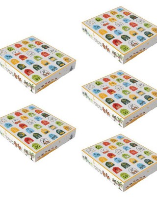5Pieces Eid Countdown Gift Boxes Fashion Party Charm Box Paper Eid Advent Box