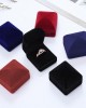 Velvet Ring Box Earrings Jewelry Case Storage Gift Proposal Engagement Wedding