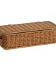 Wine Gift Wrapping Box With Lid Rectangular Woven Plastic Storage Basket For Household
