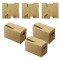 Pack of 6 Kraft Paper Miniature Boxes Easy to Assemble Small Item Storage Containers