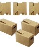 Pack of 6 Kraft Paper Miniature Boxes Easy to Assemble Small Item Storage Containers