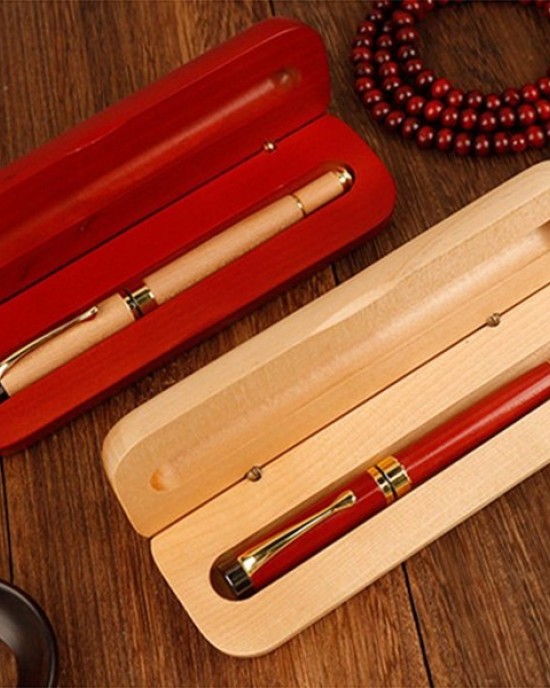 Wooden Pen Gift Box For Pen Display Gift Box Holder Packaging Boxes 2 Colors