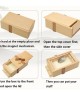 Wooden Money Box Collectible with Secret Compartments Painted Wooden Decorative Container