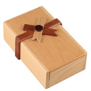 Wooden Money Box Collectible with Secret Compartments Painted Wooden Decorative Container