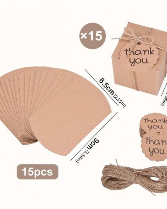 30Pcs Folding Paper Boxes Candy Chocolate Holder Wedding Gift Packaging Box 84b8