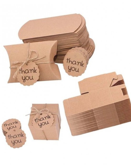 30Pcs Folding Paper Boxes Candy Chocolate Holder Wedding Gift Packaging Box 84b8