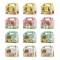 12Pcs Easter Party Gift Packaging Box with Window View Boxes and Handles