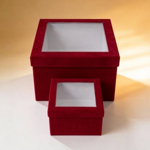 Round/Square Gift Box with Cover Flower Arrangement Bucket Decoration