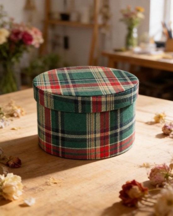 Round/Square Gift Box with Cover Flower Arrangement Bucket Decoration