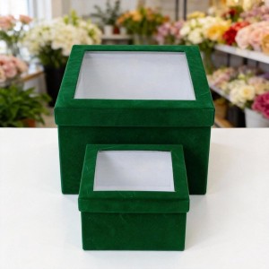 Round/Square Gift Box with Cover Flower Arrangement Bucket Decoration