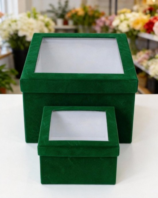 Round/Square Gift Box with Cover Flower Arrangement Bucket Decoration