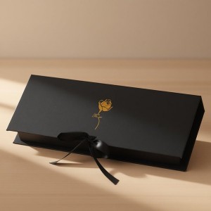 Cardboard Letter Combination Gift Box With Ribbon Flower Wrapping Container