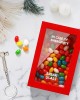 Wood Gift Box with Clear Acrylic Window Decorative Candy Holder for Holiday Presents