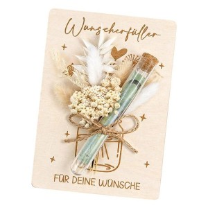Unique Greeting Card Box With Dried Flower Gift for Birthdays With Money Tube