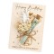 Unique Greeting Card Box With Dried Flower Gift for Birthdays With Money Tube