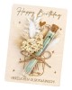Unique Greeting Card Box With Dried Flower Gift for Birthdays With Money Tube