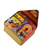 Small Item Metal House Box for Candy, Jewelry and Treat Storage, Container for Gift and