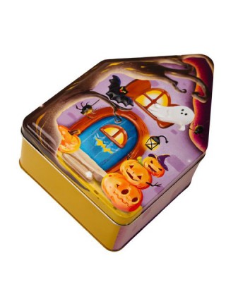 Small Item Metal House Box for Candy, Jewelry and Treat Storage, Container for Gift and