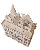 Holiday Advent Storage Box with Wooden Drawers for Small Gifts